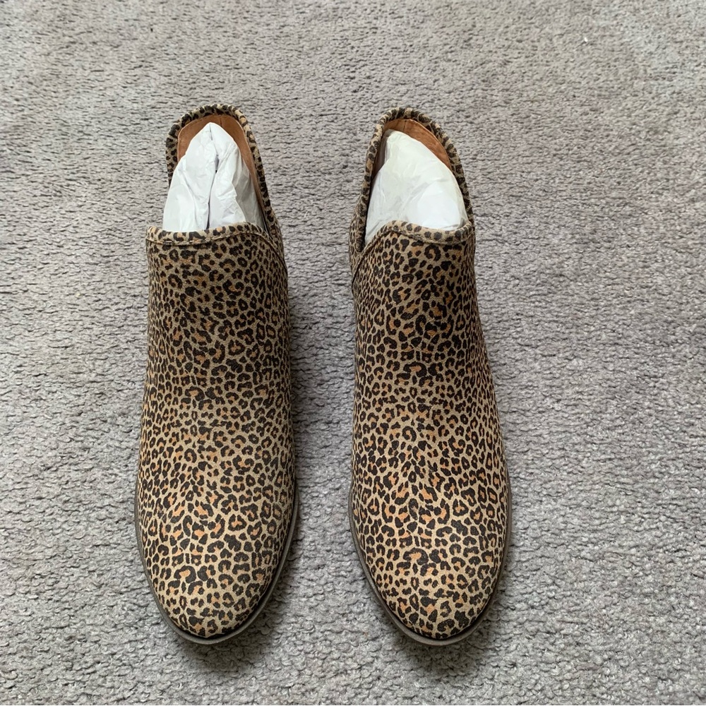 Lucky Brand Leopard Print Ankle Booties